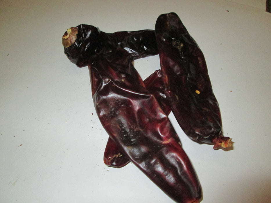 Dried New Mexico Stemless Chiles , 25 lbs