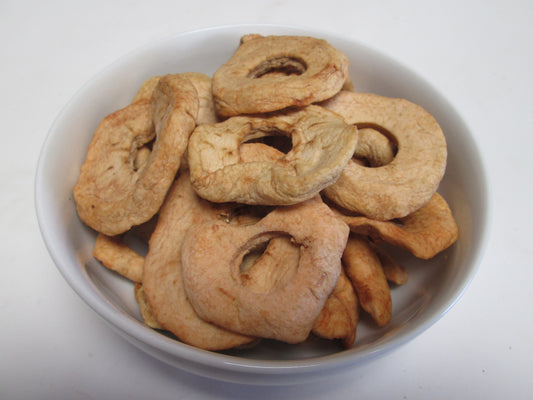 Dried Organic Apple Rings, 25 lbs / case