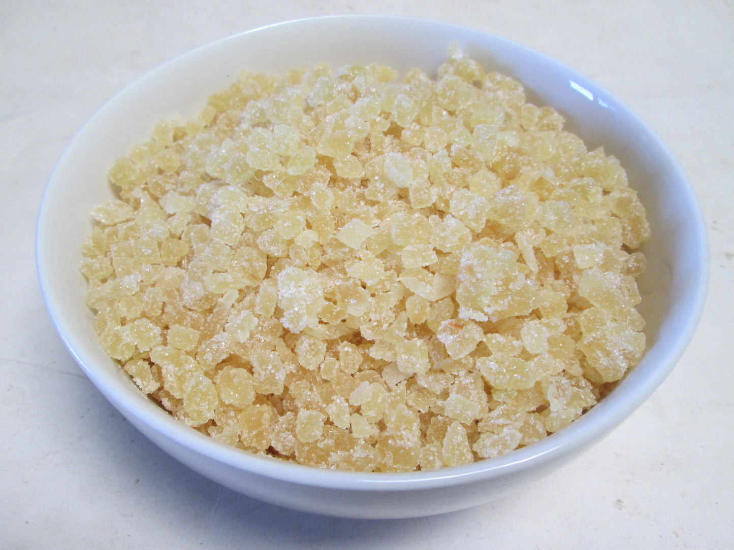 Crystallized Un-sulfured Ginger Dices (Candied), 11 lbs / bag