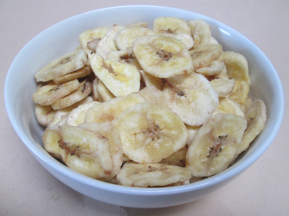 Dried Organic Banana Chips, 14 lbs / case