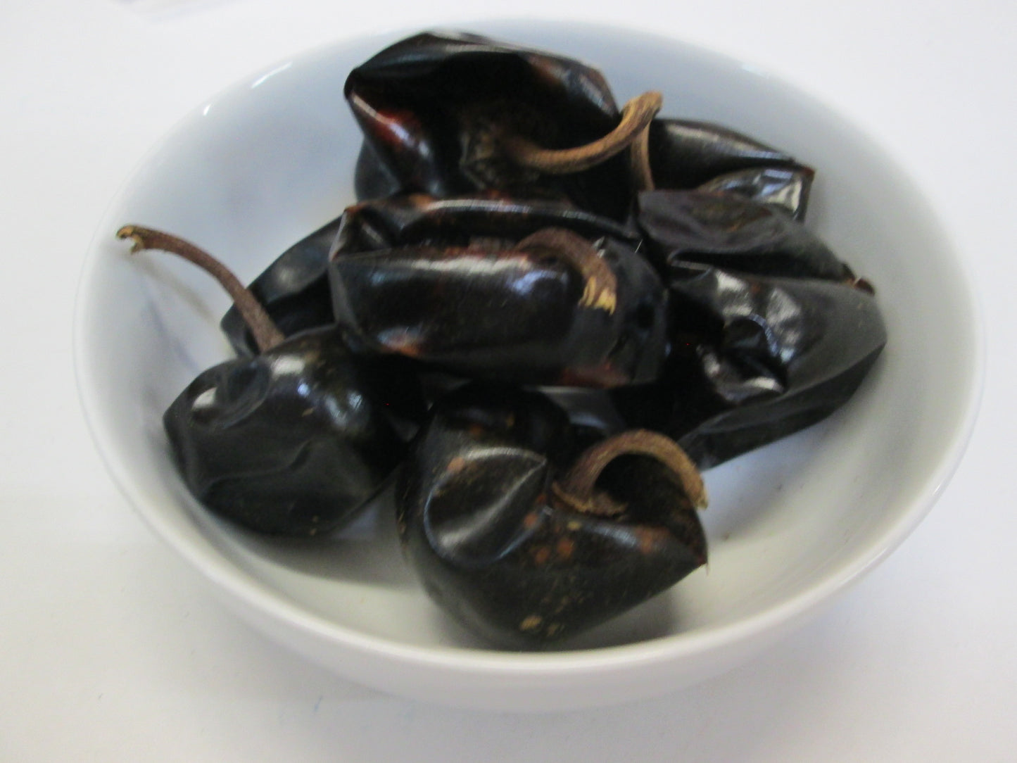 Dried Cascabel Chiles with stem, 10 lbs