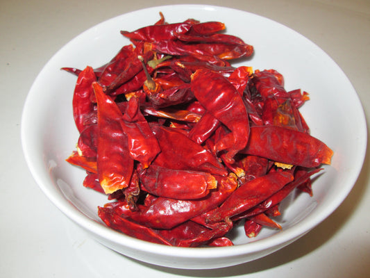 Dried Japanses Chili Peppers, 30 lbs