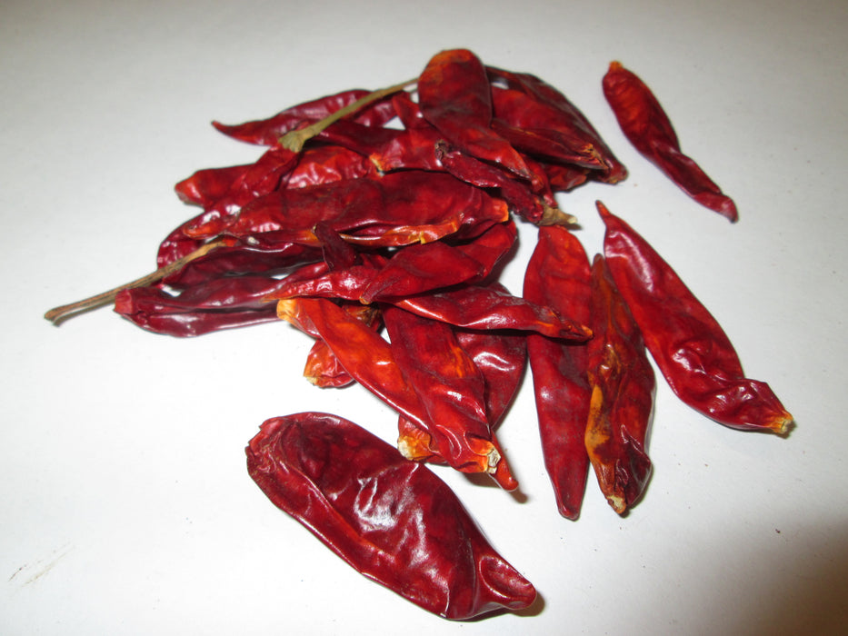 Dried Japanses Chili Peppers, 30 lbs